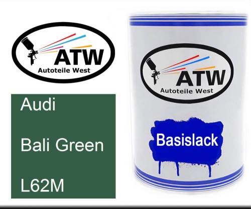 Audi, Bali Green, L62M: 500ml Lackdose, von ATW Autoteile West.